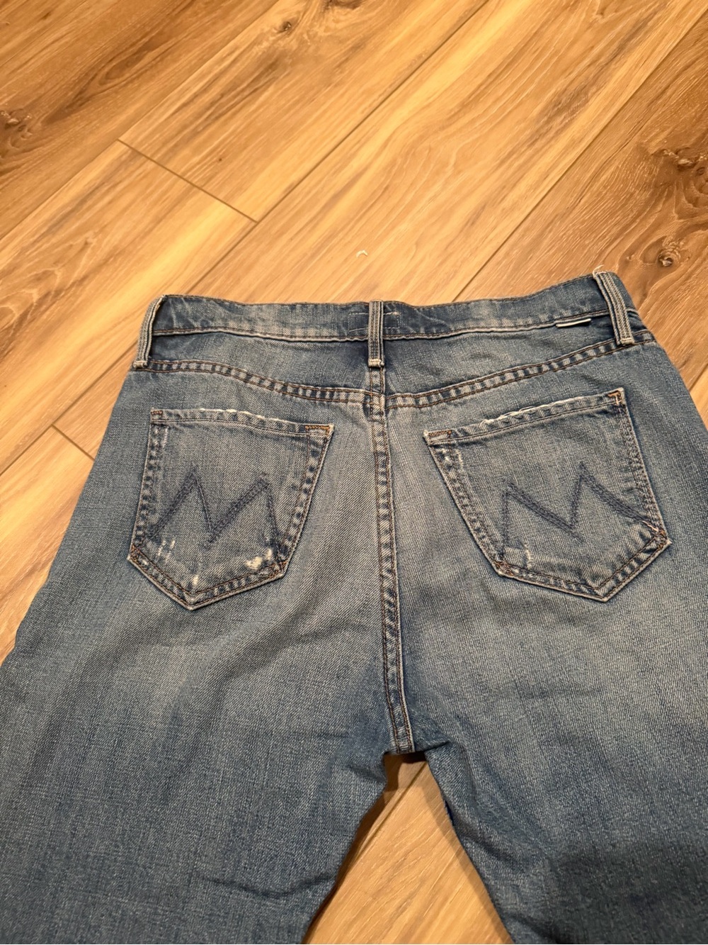 MOTHER Blue Denim Jeans - The Cheeky